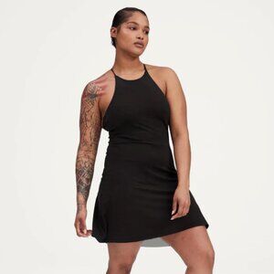 Girlfriend Collective Naomi Workout Dress Black M NWT